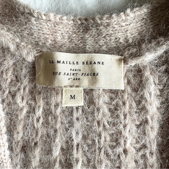 Sezane Basile Cardigan Medium Light Beige - Picture 7 of 11